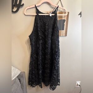 Elegant Black Lace Dress